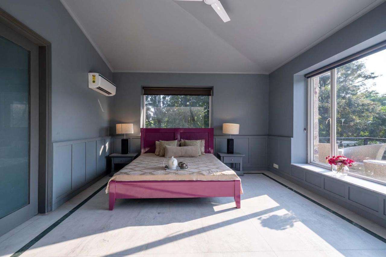 Stayvista At The Banyan Abode With Pool Table, Pet Friendly & Outdoor Pool Manesar Buitenkant foto